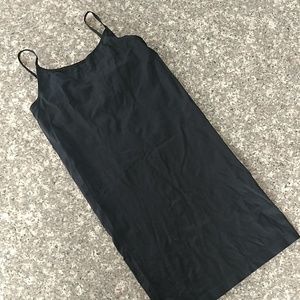 Extra long black tank